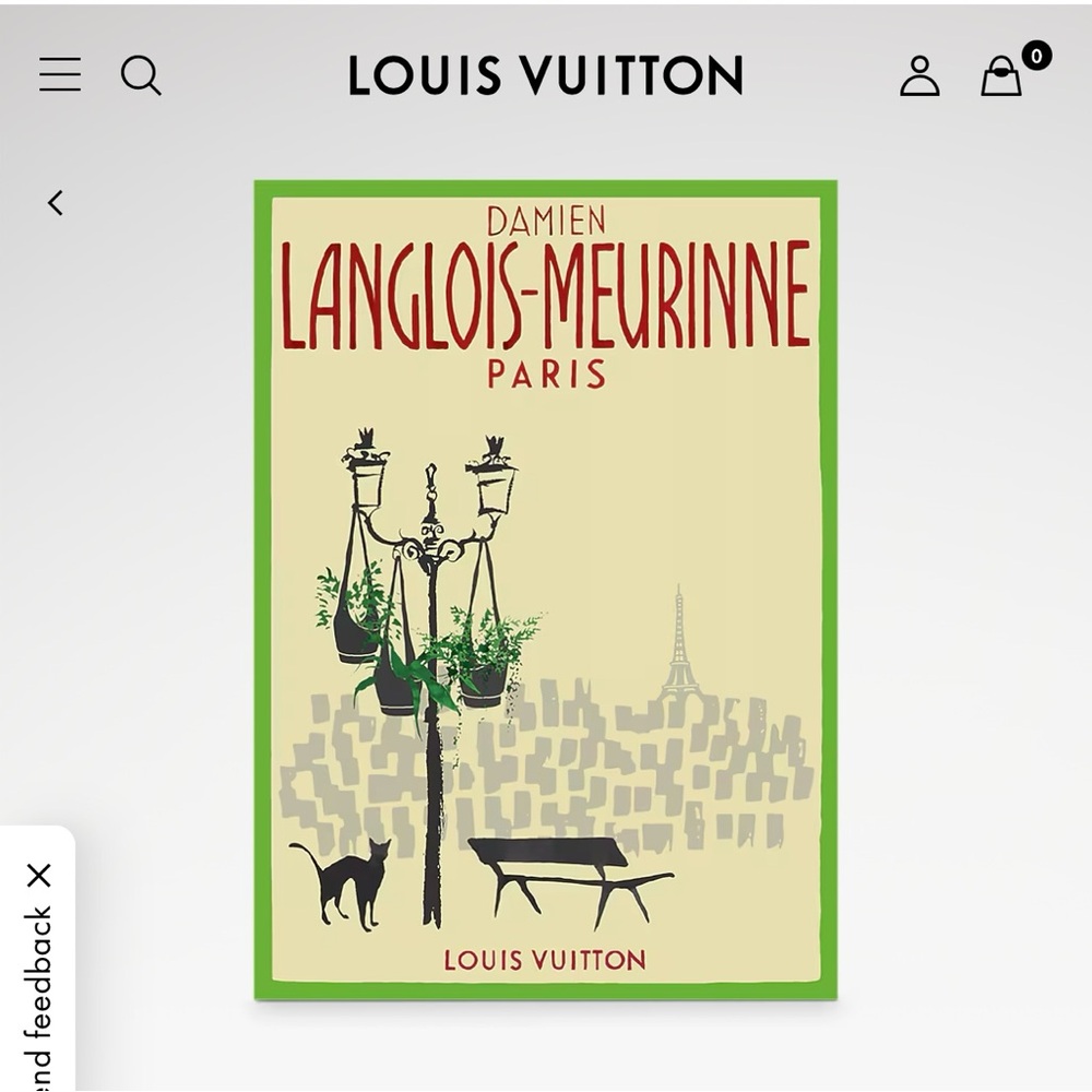 Louis Vuitton Green and Black Parisian Poster